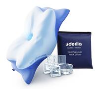 Derila Ergo Cooling Pillowcase (1pc) for Ergo Sleeping Pillow, Size 21.25 x 14.17 in, Bed Pillow Case Silky Soft with Zipped Closure, Blue (pillow not included)