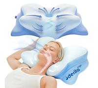 Derila ERGO Memory Foam Pillow. Cervical Neck Pillow for Back, Stomach & Side Sleeper. Butterfly Form Pillows for Neck and Shoulder, size 54x36x12cm