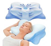 Derila ERGO Pillow | Memory Foam Neck Pillow, Bed Pillows. Cervical Pilllows for Back, Side, Stomach Sleeper, size 21.25 x 14.17 x 4.72 inches