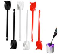 DERJDISF Paint Mixer: 6 Pieces Resin Mixer, Paint Mixer for Drill, Durable and Reusable, Ideal for Mixing Epoxy Coating, Ceramic Glazes, Stains and Other Thick Liquids