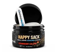 Derm Dude Happy Sack Ball Deodorant & Comfort Cream for Men | Anti-Chafing Sweat Defense, Odor Control, Aluminum-Free Deodorant & Hygiene Products for Men's Private Parts | Strawberry Lollipop, 2oz