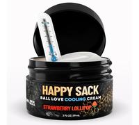 Derm Dude Happy Sack Ball Deodorant & Comfort Cream for Men | Anti-Chafing Sweat Defense, Odor Control, Aluminum-Free Deodorant & Hygiene Products for Men's Private Parts | Strawberry Lollipop, 2oz