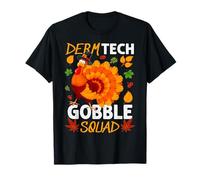 Derm Tech Gobble Squad Turkey Thanksgiving Fall T-Shirt