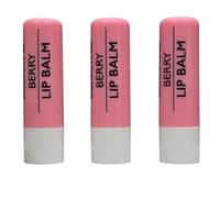 Derma Berry Vegan Friendly Lip Balm Travel Size 3 pack,4.8g