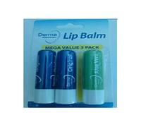 Derma Intensive+ Lip Balm Mega Value Pack of 3 Lip Balms (2 Original Lip Balm + 1 Aloe Vera Lip Balm)