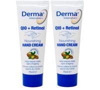 Derma Intensive+ Q10 & Retinol Nourishing Hand Cream 75Ml (2 Pack) Multi 2 Pack