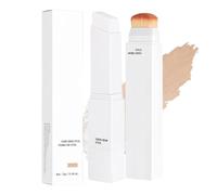 Derma Muse Korean Colour Changing Foundation Stick for Mature Skin, Cover Cream Stick V White Foundation Full Coverage with Makeup Brush, Long-Lasting Base Makeup for Natural Finish (#2 Light)