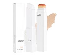 Derma Muse Korean Colour Changing Foundation Stick for Mature Skin, Cover Cream Stick V White Foundation Full Coverage with Makeup Brush, Long-Lasting Base Makeup for Natural Finish (#1 Fair)