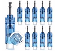 Derma Pen M8S Cartridges 18 Pins, Microneedling Cartridges Fit with Microneedling Pen M8S A8S A9,10Pcs Replacement Microneedling Needles For Electric Auto DermaPen Microneedle System(18 Pins, 10Pcs)