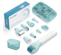 Derma Roller 0.5/1/1.5mm, 10 in 1 Beard Roller for Hair Growth/Skin Care/Massage/Cleansing, Microneedling Roller for Wrinkles, Enlarged Pores, Stretch Marks, and Scars (G10)