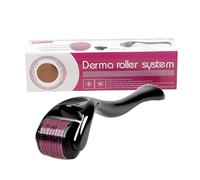 Derma Roller, 0.5mm Beard Roller, 540 Titanium Micro Needling Rollers for Men and Women, Skin Care for Wrinkles, Stretch Marks, Acne Spot, Hair Loss, Facial Skin Care, Scar Removal (1.0mm)