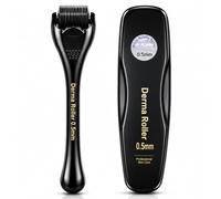 Derma Roller 0.5mm, Microneedling Roller for Face, Body & Scalp, Derma Roller for Hair Growth, Beard Roller for Beard Growth, 540 Titanium Needle Micro Needling Roller for Men & Women, Home Use