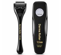 Derma Roller 1.5mm, Microneedling Roller for Face, Body & Scalp, Derma Roller for Hair Growth, Beard Roller for Beard Growth, 540 Titanium Needle Micro Needling Roller for Men & Women, Home Use