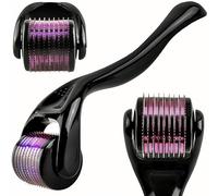 Derma Roller 540 Titanium Needles For Acne Scars, Face Facial Wrinkles Hair Loss Stretch Marks Hair Operation Scars Regrowth Micro Needles Professional Micro needling Derma Needling (1.5mm)