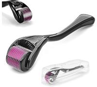 Derma roller hair growth men and women | 540 Titanium Needles microneedling hair and beard growth derma roller | scalp roller for hair growth include Storage Case (0.5 mm)