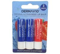 Derma Tech Solutions 3 Pack Dry Chapped Soften Soothe Lip Balm Stick Triple Pack