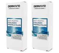 Derma V10 Anti-Ageing Collagen Wrinkle Filler With Hyalauronic Acid, Algae Extract & Shea Butter (2 Pack)