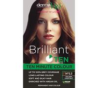 Derma V10 Brilliant Ten Hair Colour, No5.3 Golden Chestnut, 180 ml