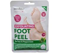 Derma V10 Exfoliating Foot Peel Tea Tree & Peppermint Removes Dead Skin After 7 Days