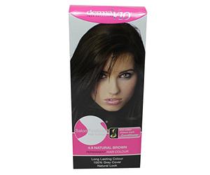 Derma V10 Salon Fashion Permanent Hair Colour Natural Brown