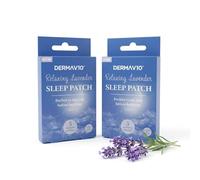 Derma V10 Sleep Patches for Adults with Lavender Essential Oil, 2 Pack (10 Patches) - Calming Aromatherapy for Restful Nights