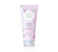 DermaClean Hand & Face Cream with Argan Oil, Cocoa Butter, Niacinamide & Vitamin F - Lightweight Daily Moisturizer - Hydrates, Repairs & Brightens Skin - 75 ml