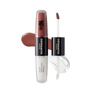 Dermacol 16-Hour Lip Color, Two-Phase Kissproof Lip Stain & Gloss, No.31 | Highly pigmented long-wear lip stain with gloss top coat; matte and glitter finish; transfer-proof; plumping formula