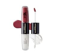 Dermacol 16-Hour Lip Color, Two-Phase Kissproof Lip Stain & Gloss, No.35 | Highly pigmented long-wear lip stain with gloss top coat; matte and glitter finish; transfer-proof; plumping formula