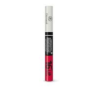 Dermacol DC 16-Hour Long-lasting Liquid Lipstick | Lip Plumper Balm & Colour Gloss | Beauty Cosmetics with Matte and Glitter Finish | Two-Phase Set | Non-drying formula | No.4 Absolute Red, 7.1 ml