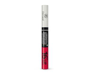 Dermacol 16-Hour Long-lasting Liquid Lipstick | Lip Plumper Balm & Colour Gloss | Beauty Cosmetics with Matte and Glitter Finish | Two-Phase Set | Non-drying formula | No.4 Absolute Red, 7.1 ml