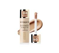 Dermacol Infinity make-up and corrector, Multi-use, Super coverage, Photo-friendly, Hypoallergenic, Waterproof, Touch proof, SPF 15, 04 - Bronze