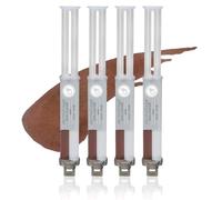 Dermaflage Topical Scar Filler Pack of 4 Refill Applicator (Deep) - Hollywood Silicone Scar Gel for Recessed Scars, Wrinkles, Discoloration & Deep Pockmarks (30 Applications)