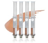 Dermaflage Topical Scar Filler Pack of 4 Refill Applicator (Tan) - Hollywood Silicone Scar Gel for Recessed Scars, Wrinkles, Discoloration & Deep Pockmarks (30 Applications)