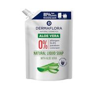 Dermaflora Aloe Vera Liquid Hand Soap Refill - 800ml | Moisturizing Hand Wash Refill with Natural Aloe Extract | Gentle, Vegan & pH-Balanced Handwash Liquid Soap for Sensitive Skin