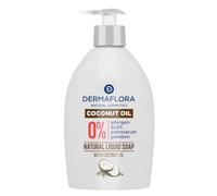 Dermaflora Coconut Oil Liquid Soap - 400ml | Nourishing & Moisturizing Hand Wash | Paraben-Free, Gentle Cleanser for All Skin Types