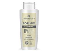 Dermaflora For Him Shower Gel - Serenity 500ml | Refreshing Body Wash for Men | Gentle Cleansing & Hydrating Formula | Masculine Scent | Vegan, Cruelty-Free, Aluminum & Paraben-Free