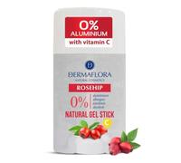 Dermaflora Rosehip with Vitamin C Gel Stick Deodorant - 50ml | Natural Gel Deodorant | Aluminum-Free, Paraben-Free, Antioxidant Protection for Sensitive Skin