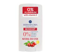 Dermaflora Rosehip with Vitamin C Natural Deo Stick - 50ml | Antioxidant-Rich Natural Deodorant | Aluminum-Free, Paraben-Free, Gentle & Effective Odor Protection