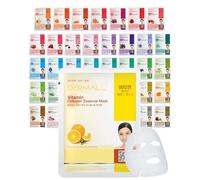DERMAL 39 Combo Pack Collagen Essence Full Face Facial Mask Sheet - The Ultimate Supreme Collection for Every Skin Condition Day to Day Skin Concerns. Nature made Freshly packed Korean Face Mask
