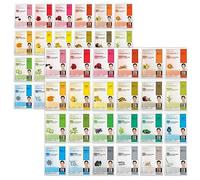 DERMAL 48 Korean Essence Sheet Mask Variety Pack, 24 Formulas x 2 Each