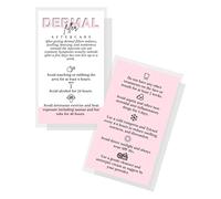Dermal Filler Aftercare Card | 50 Pack | 2x3.5” inch Business Card Size | Medical Spa Business Cards | Dermal Filler Injections | Pink and White Design