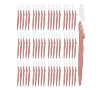 Dermaplane Razor, 60 Pcs Face Razors for Women and Men, Multipurpose Eyebrow Razor, Dermaplaning Tool for Face by MoHern, Terracotta