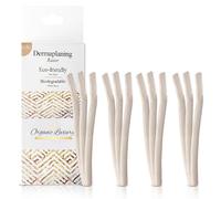 Dermaplaning Face Razor Tool -Swedish Stainless Steel- Biodegradable- 12 pc. Organic Luxury