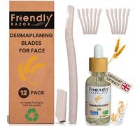 Dermaplaning Kit - Dermaplaning Oil and shaver Bundle - Complete Starter Pack for beginners - Dermaplane Razor (Wheatstraw, 12 Pack)