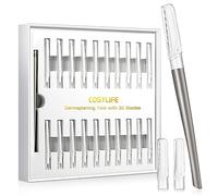 Dermaplaning Tool for Face Exfoliation, with 20 Replaceable Blades, Facial Shaver/Eyebrow Razor, Peach Fuzz Removal Eyebrow Shaper for Women, Easy to Use Dermaplaner Help Exfoliate and Smooth Skin