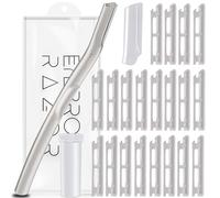 Dermaplaning Tool for Face Exfoliation, with 20 Replaceable Blades (Silver-A)
