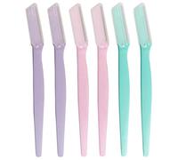 Dermaplaning Tool for Women, Eyebrow Razor Trimmer Shaper, Facial Hair Remover Shaver for Shave Face Peach Fuzz Upperlip Hair, Pack of 6