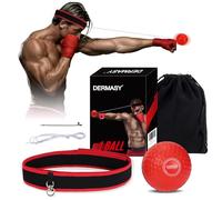 Dermasy Upgraded Boxing Reflex Ball, Boxing Training Ball with Headband Perfect for Reaction, Punching Speed, Fight Skill, Fitness, Newst Boxing Equipment (1 Ball)