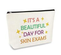 Dermatology Nurse Makeup Bag Dermatologist Gift Dermatology Student Graduation Birthday Gifts Skin Care Cosmetic Bag Doctor Nurse Thank You Gifts Zipper Makeup Pouch