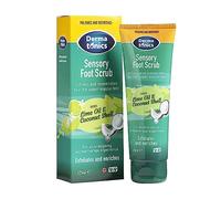 Dermatonics Sensory Foot Scrub | Exfoliates & Enriches | With Essential Lime Oil & Coconut Shell | Suitable for Diabetics & Vegans | Gently Buffs Away Hard Foot Skin | 125 ml